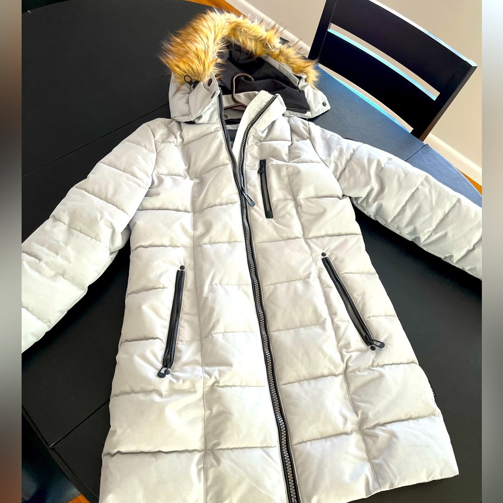 Noize Hannah faux fur trim parka
